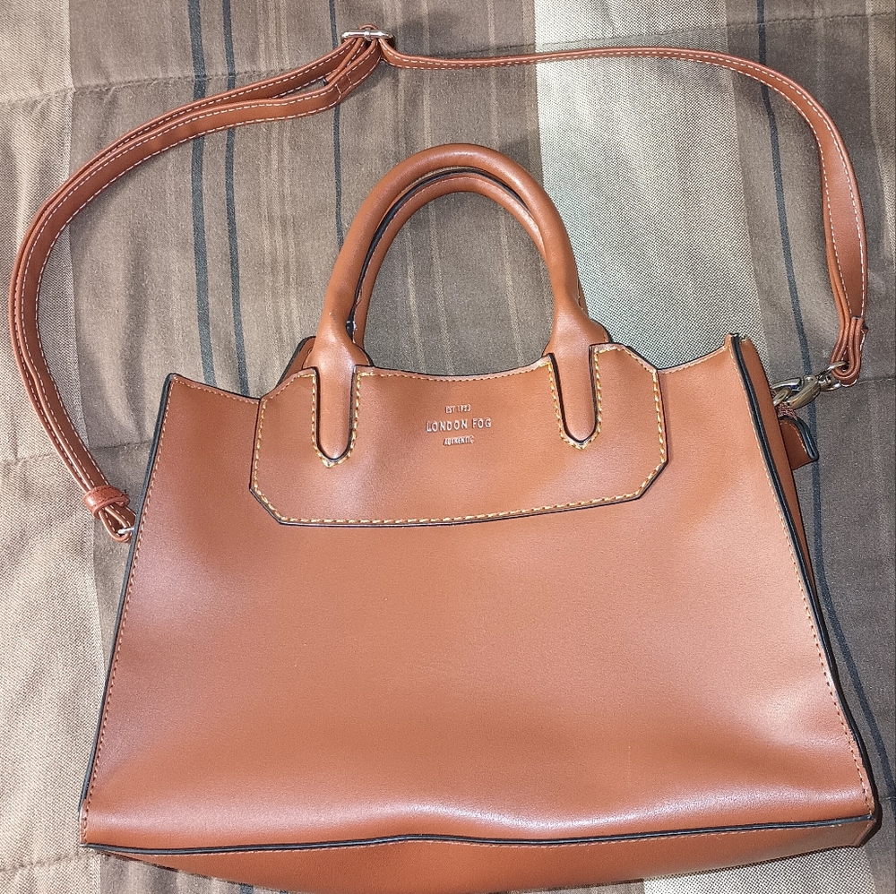 London Fog Tan Satchel Bag